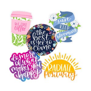 Bloom Vinyl Positivity Stickers 5-Pack